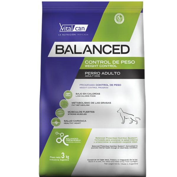 Balanced control de peso adulto